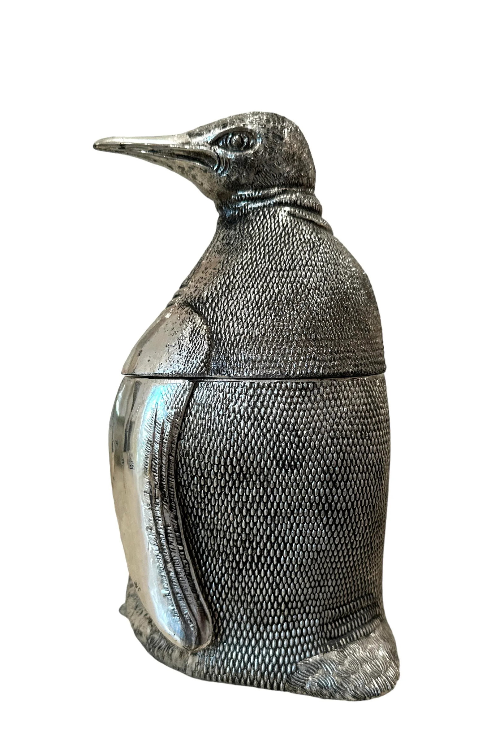Mid Century Mauro Manetti Silver-Plated Penguin Ice Bucket - 6