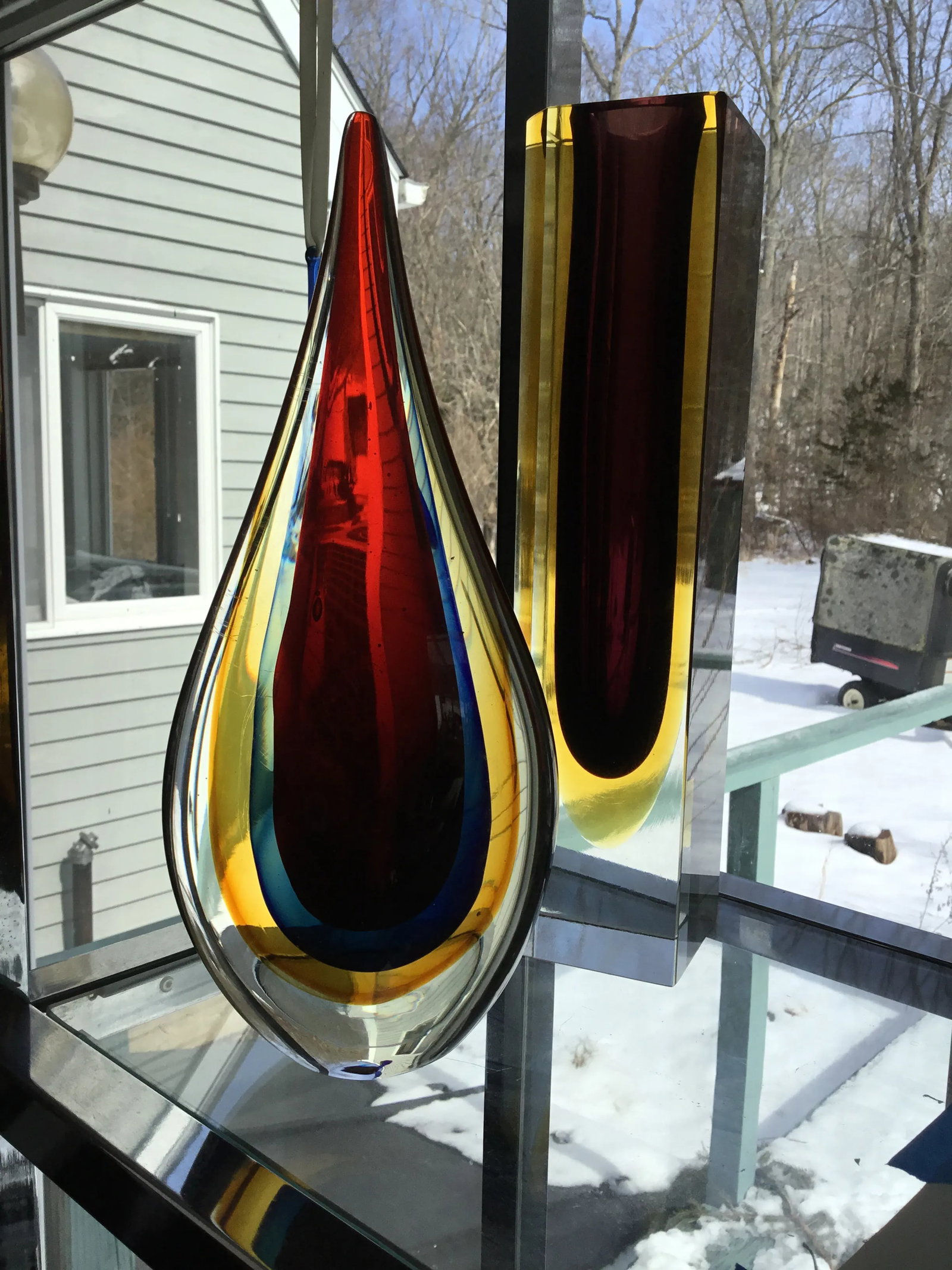 1980s Vintage Murano Glass Vase - 9