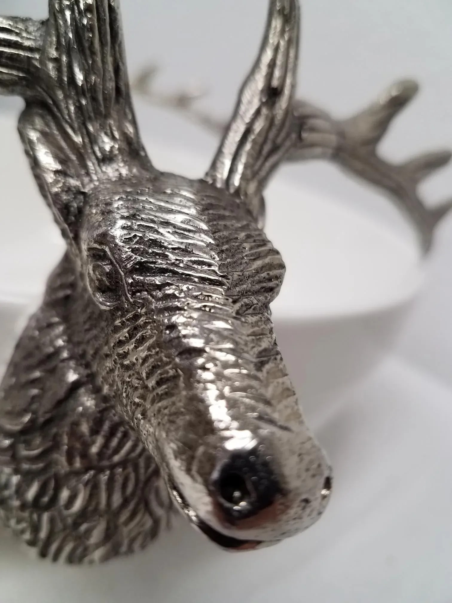 White Bowl With Deer Antler Handles - 8