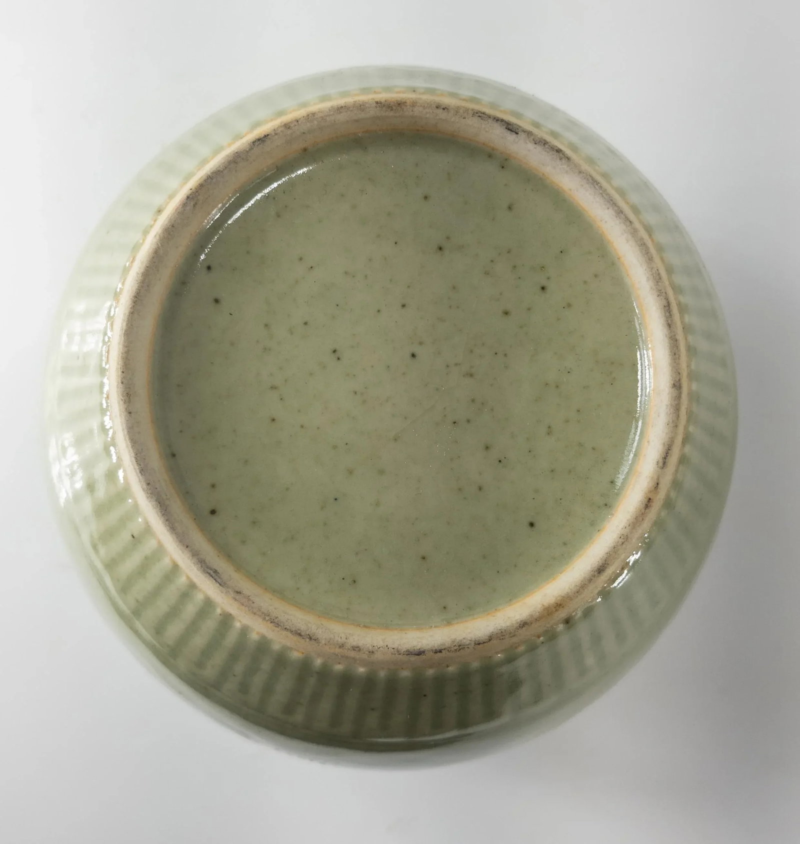 20th Century Chinoiserie Chinese Celadon Green Ginger Jar With Peonies - 10