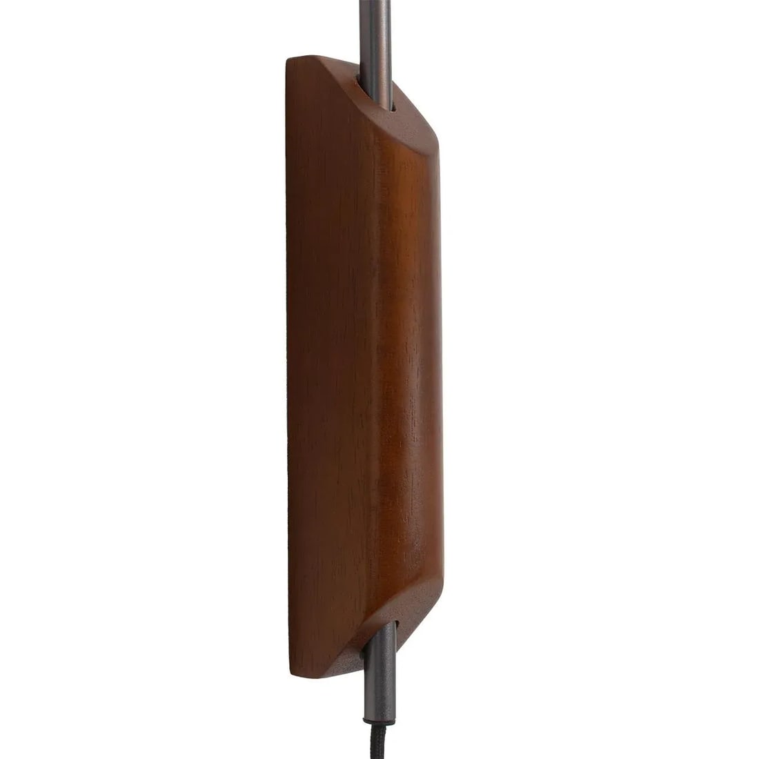 Roswell Wall Sconce - Matte Black, Handcrafted Shinpuru-Sa Linen-Cotton Shade, Plug-In - 8