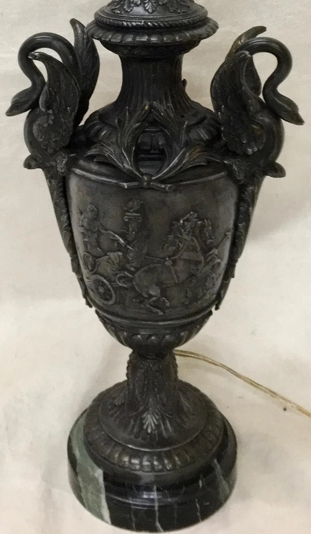 1920s Vintage Classical Inspired Urn Lamp - 3