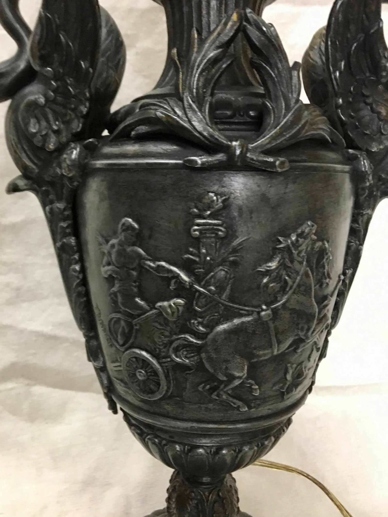 1920s Vintage Classical Inspired Urn Lamp - 4