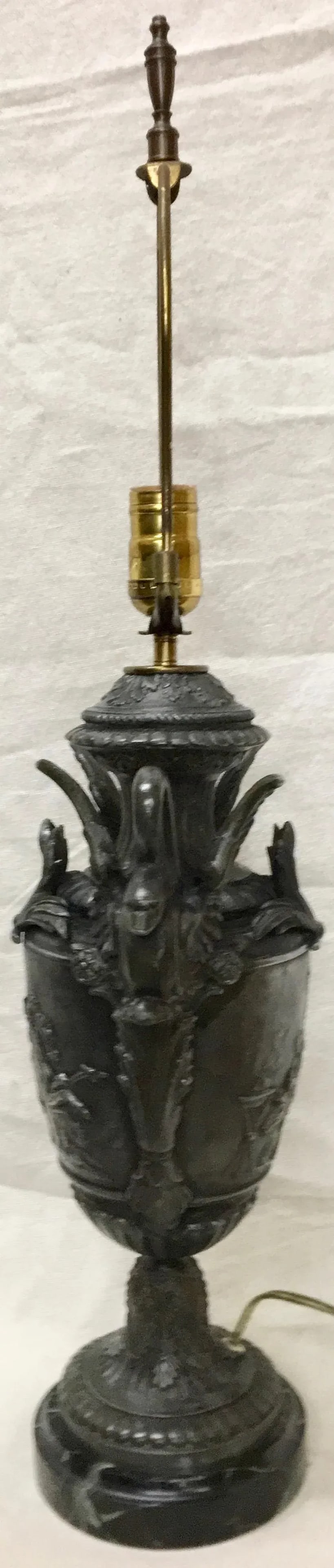 1920s Vintage Classical Inspired Urn Lamp - 7