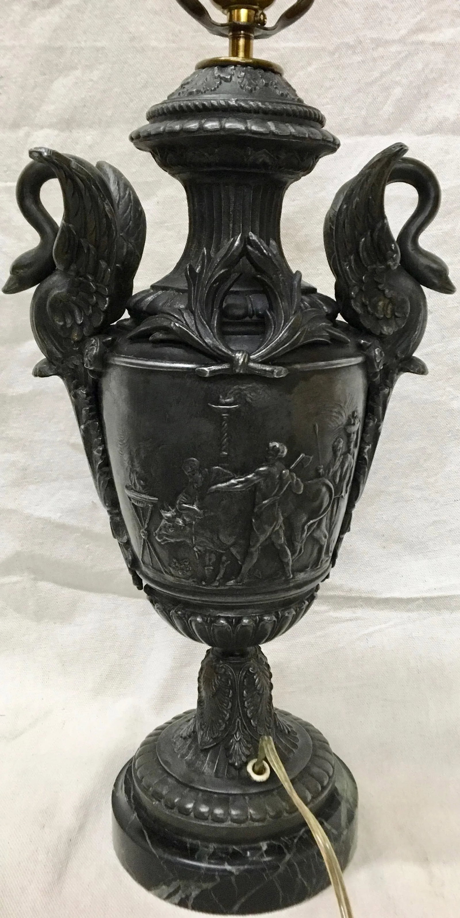 1920s Vintage Classical Inspired Urn Lamp - 9