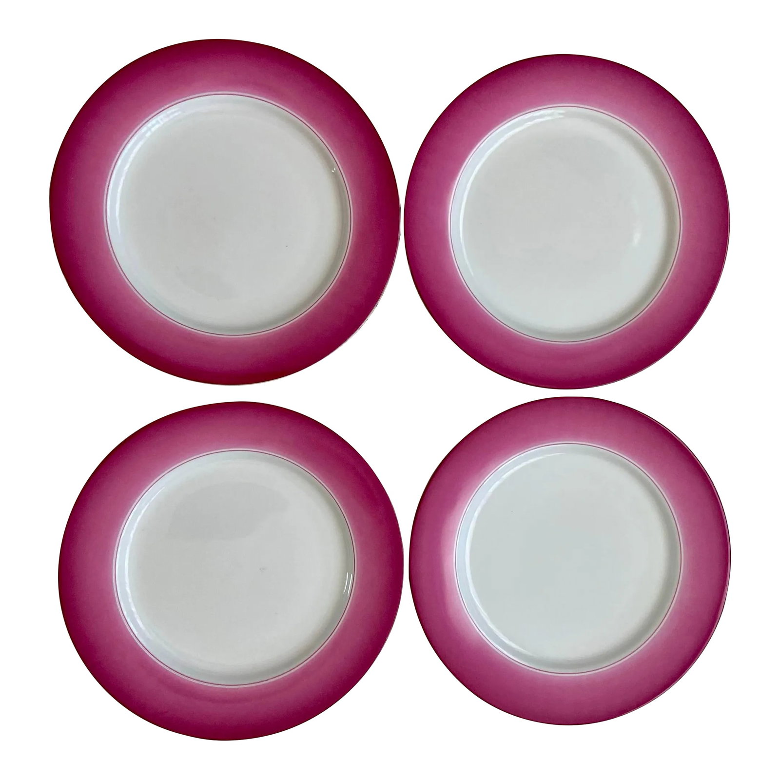 Lynn Chase Designs Accent Peony Dinner Plates - a Set of Four: Offered is a vintage discontinued set of Lynn Chase Designs peony accent dinner plates. They are in excellent condition and were acquired from an estate in South Florida. Condition: Alterations: