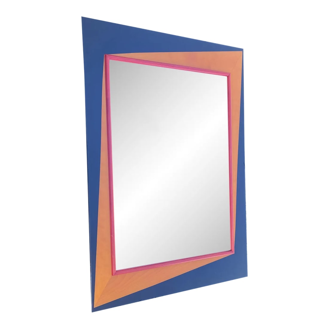 1980s Post Modern Large Lacquered Wall Mirror (1 of 6)