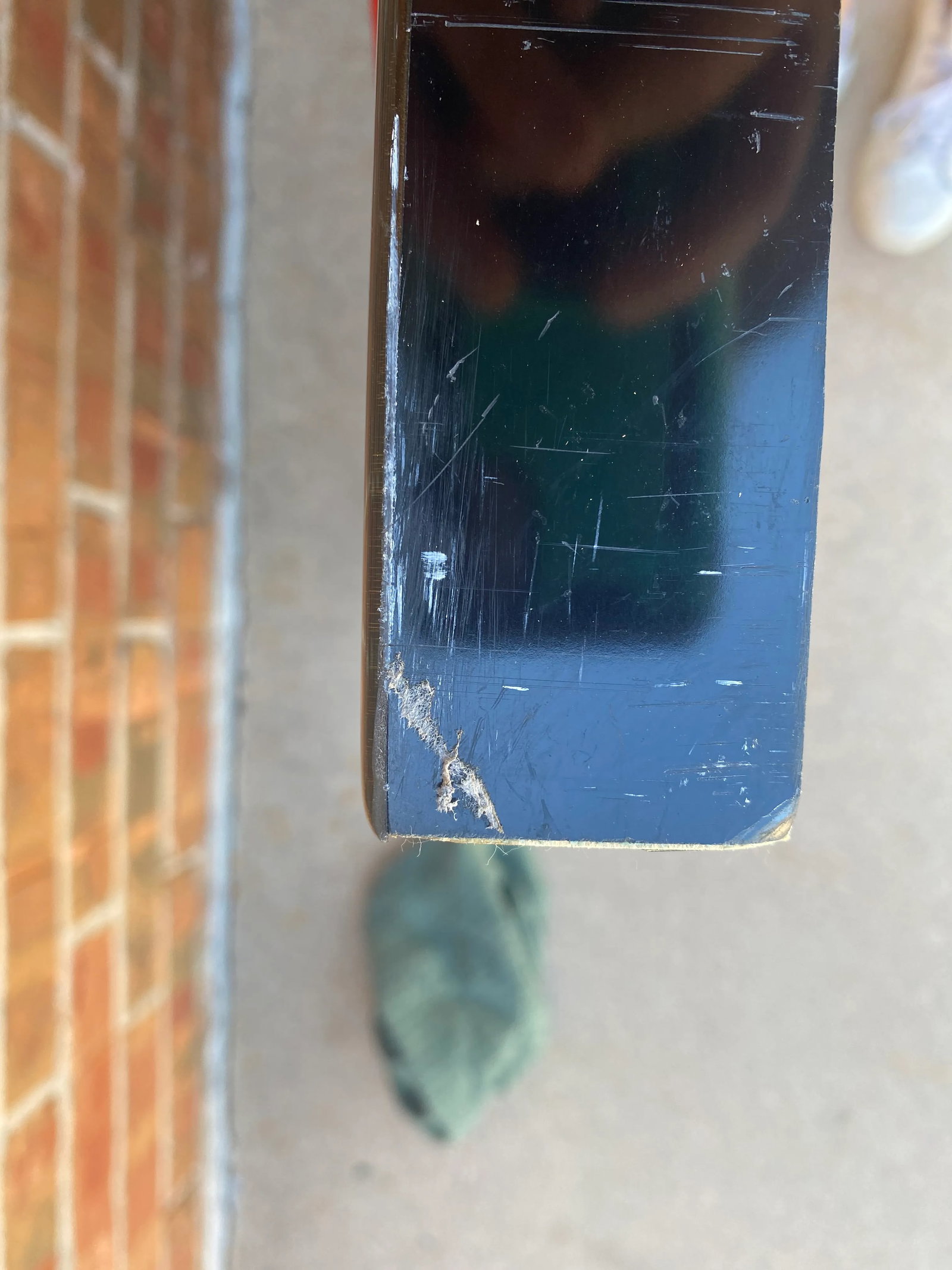 1980s Post Modern Large Lacquered Wall Mirror - 4