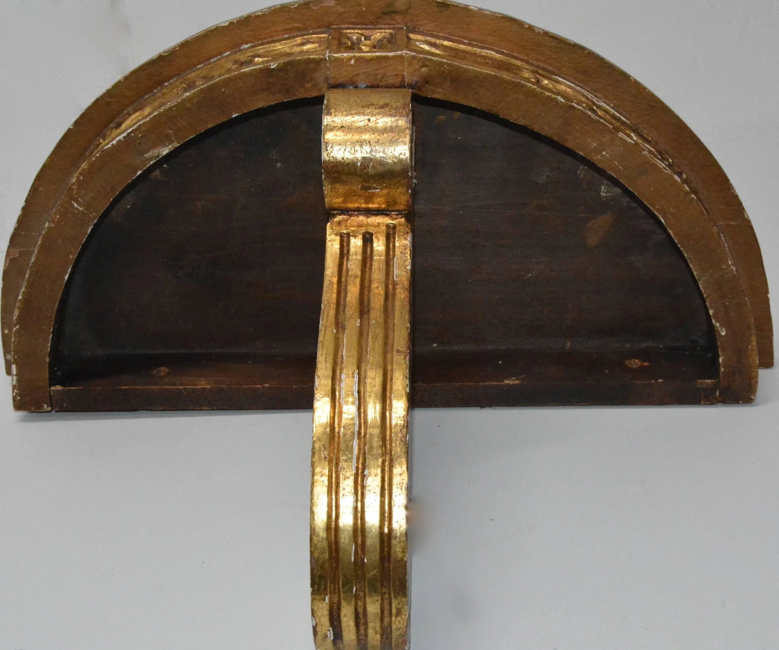 Carved Giltwood Wall Mount Console Shelf - 6
