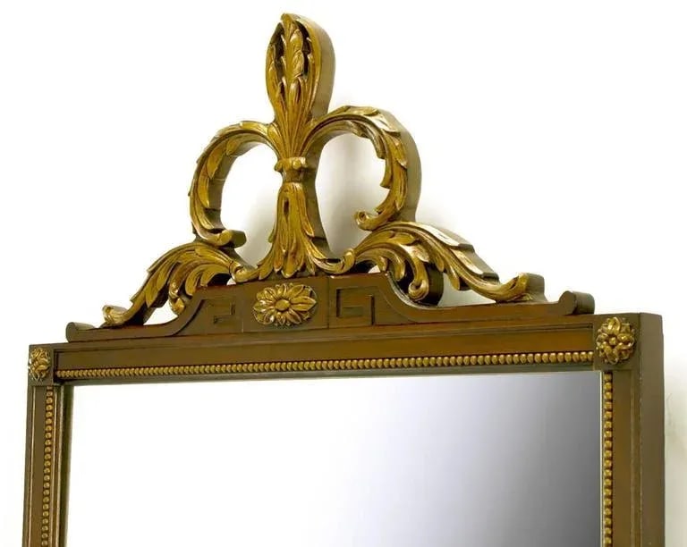 Carved and Parcel Giltwood Italian Neoclassical Style Mirror - 3