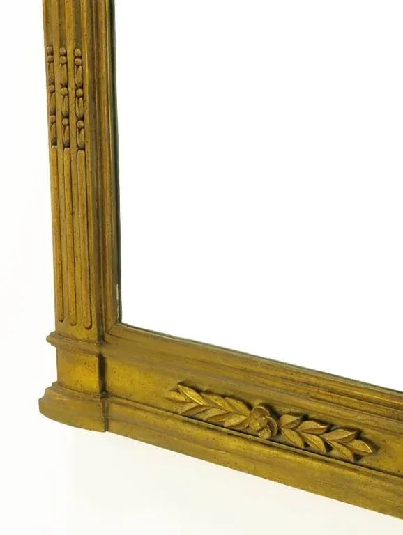 Two 55" Tall Rococo Style Gilt Composition Mirrors - 7