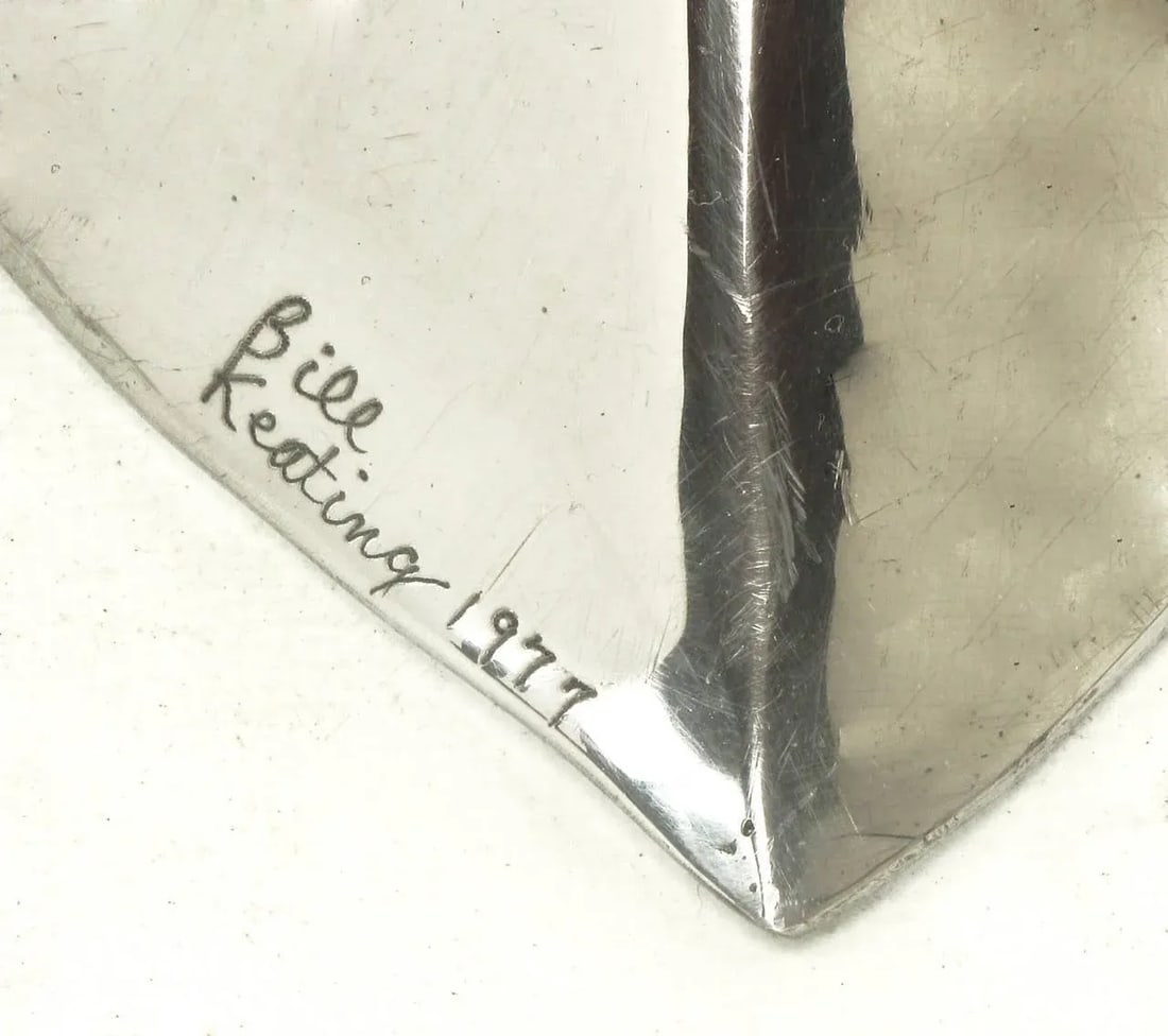 Abstract Organic Polished Aluminum Sculpture by Bill Keating - 10