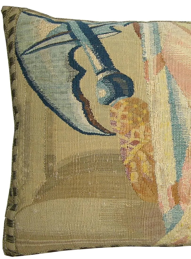 17th Century Antique Brussels Tapestry Pillow - 2