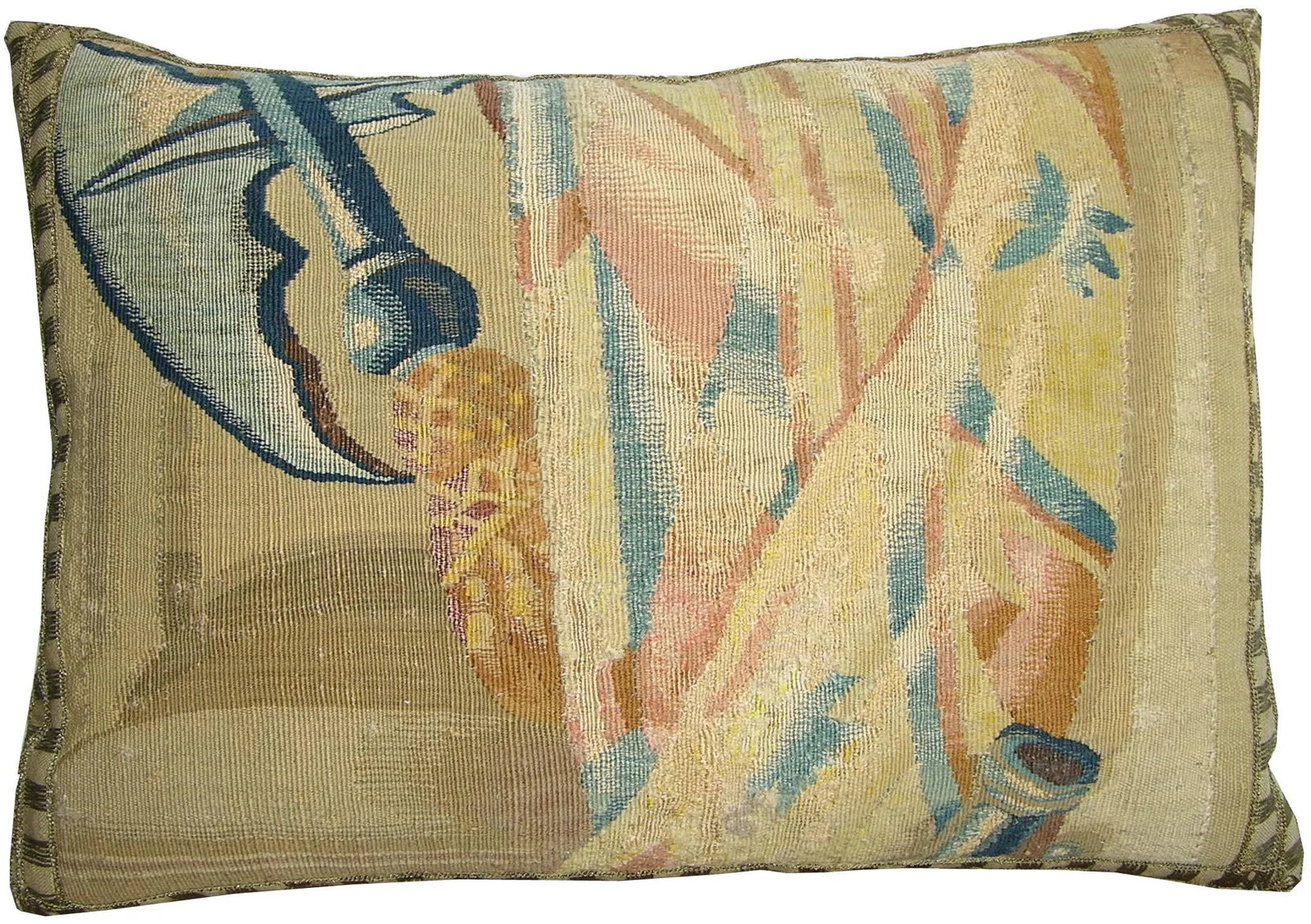 17th Century Antique Brussels Tapestry Pillow - 6