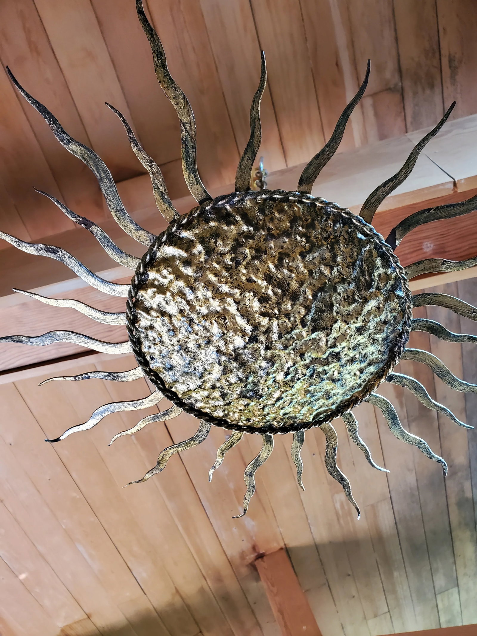 Mid-Century Modern Hollywood Regency Starburst Chandelier - 6