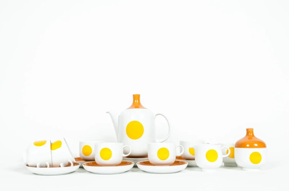 Mid-Century Modern German Tea / Coffee Service - 18 Piece Set - 10
