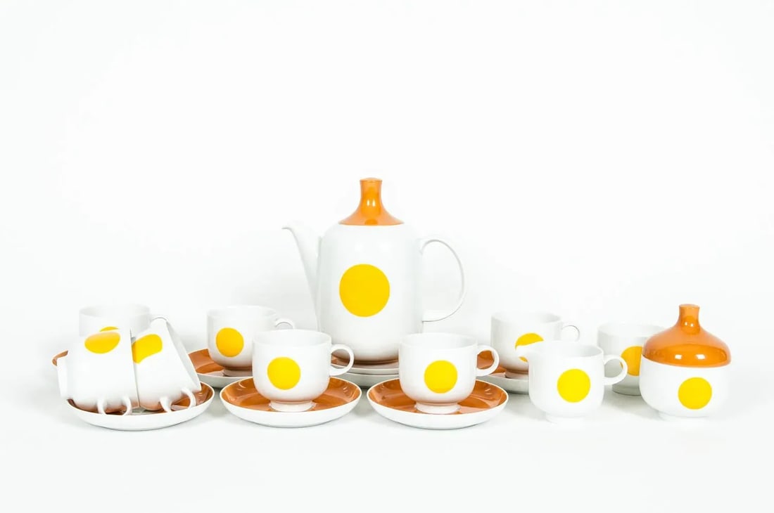 Mid-Century Modern German Tea / Coffee Service - 18 Piece Set - 3