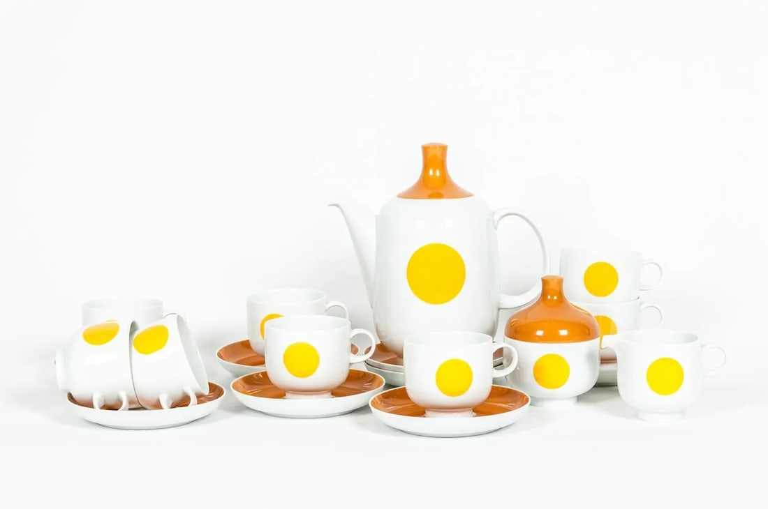 Mid-Century Modern German Tea / Coffee Service - 18 Piece Set - 9