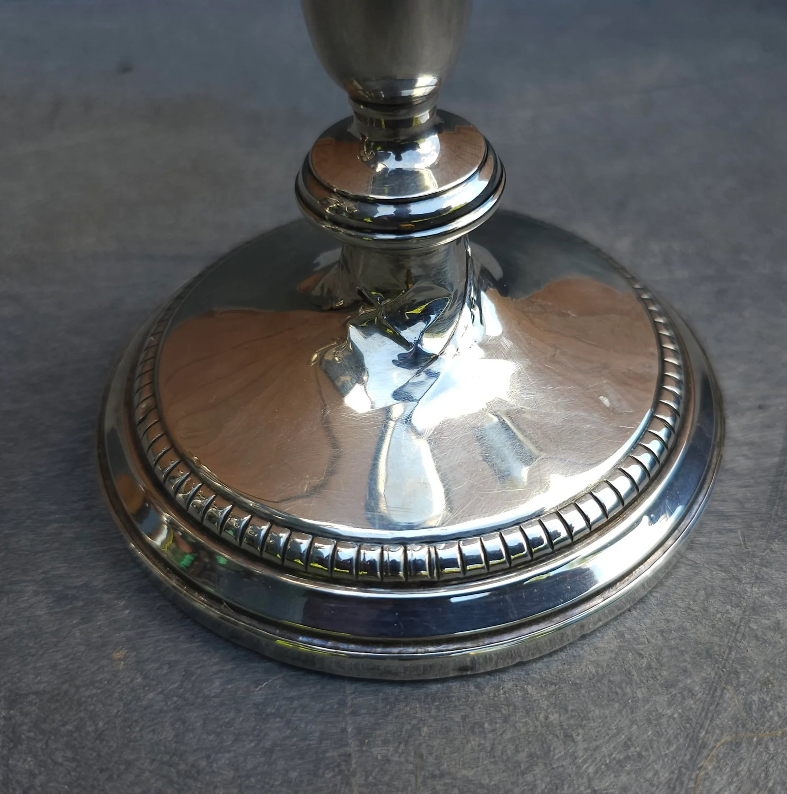 Pair of Weighted Sterling Silver Convertible Three-Light Cadelabra - 2