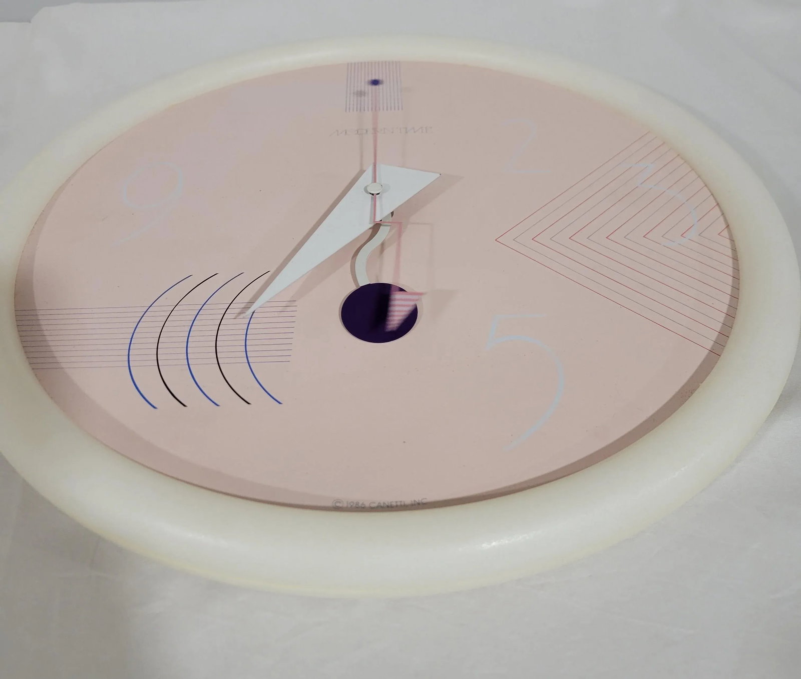 1980s Postmodern Wall Clock by Niclo - 3