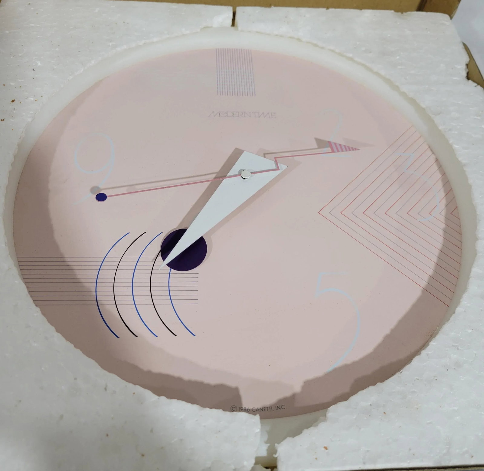 1980s Postmodern Wall Clock by Niclo - 8