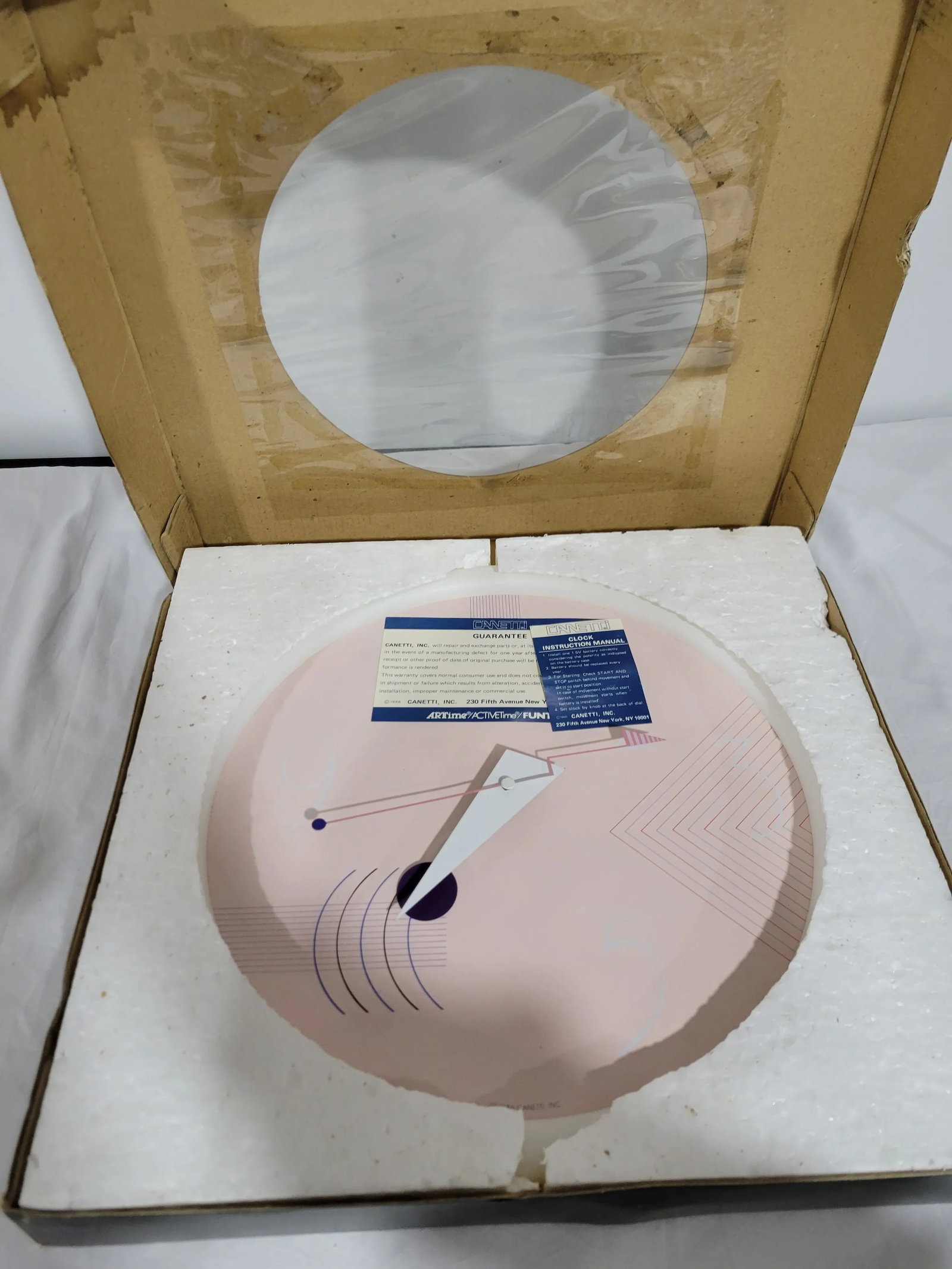 1980s Postmodern Wall Clock by Niclo - 9