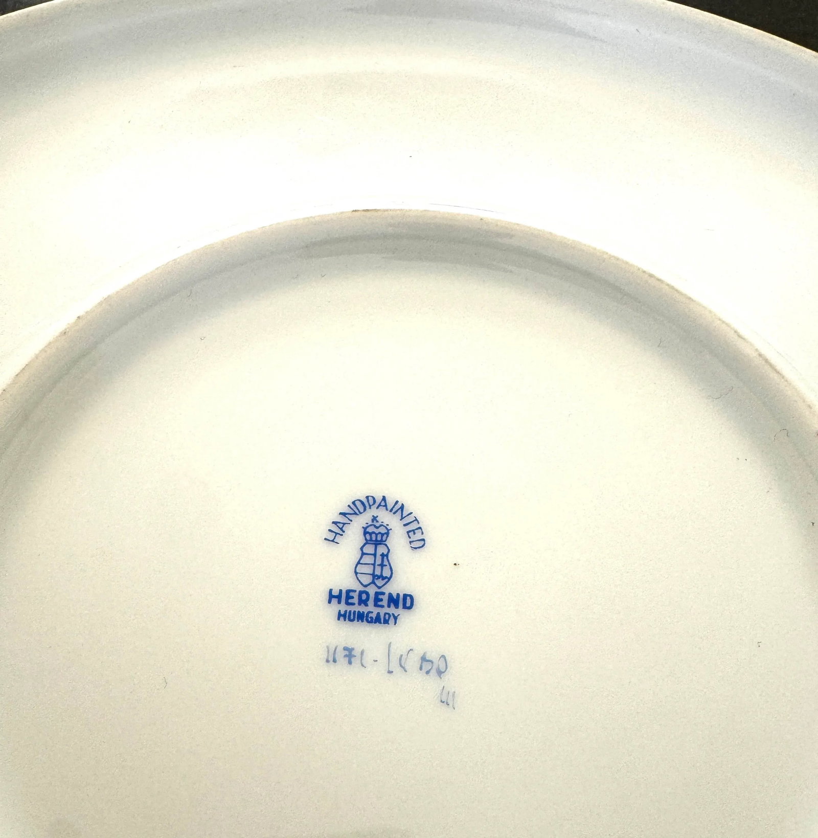 Herend Queen Victoria Chop Plate With Handles, Large Size - 6