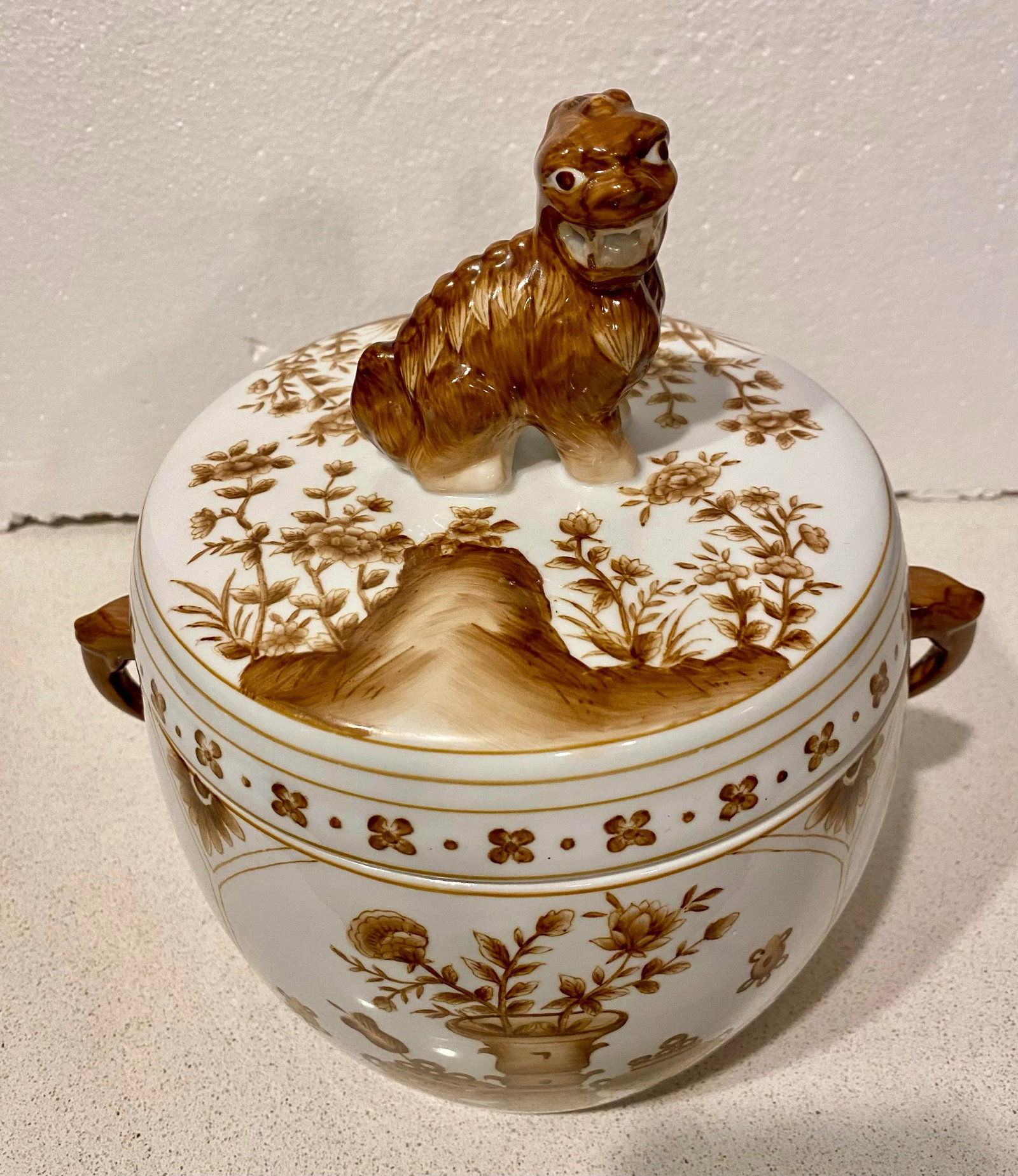 1990s Chelsea House Hand Painted Covered Jar - 2