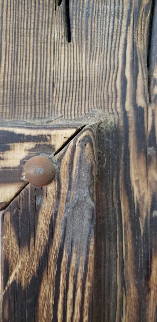 Moroccan Aged and Repurposed Wooden Mirror - 2