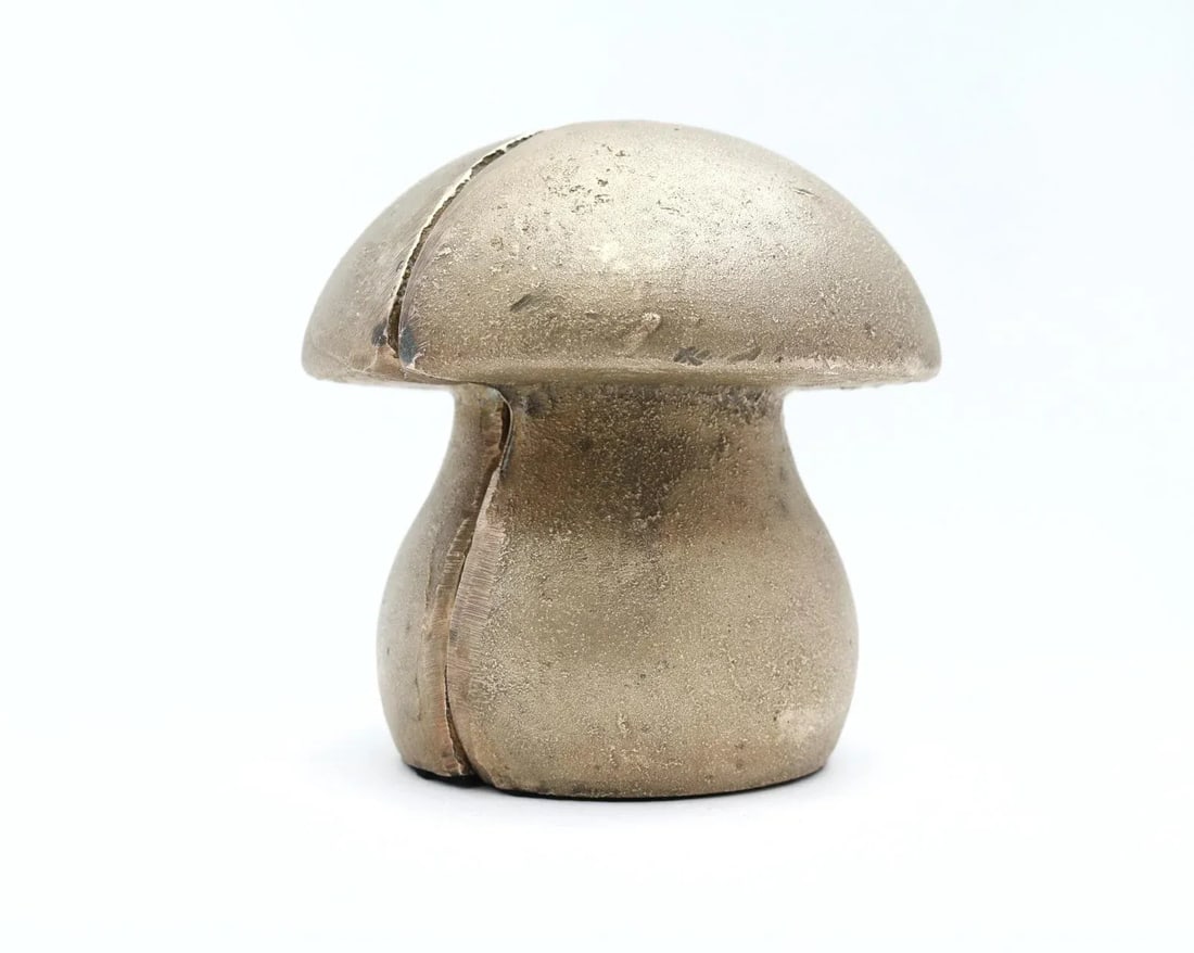 Large Late 20th Century Bronze Mushroom Bookends, a Pair - 6