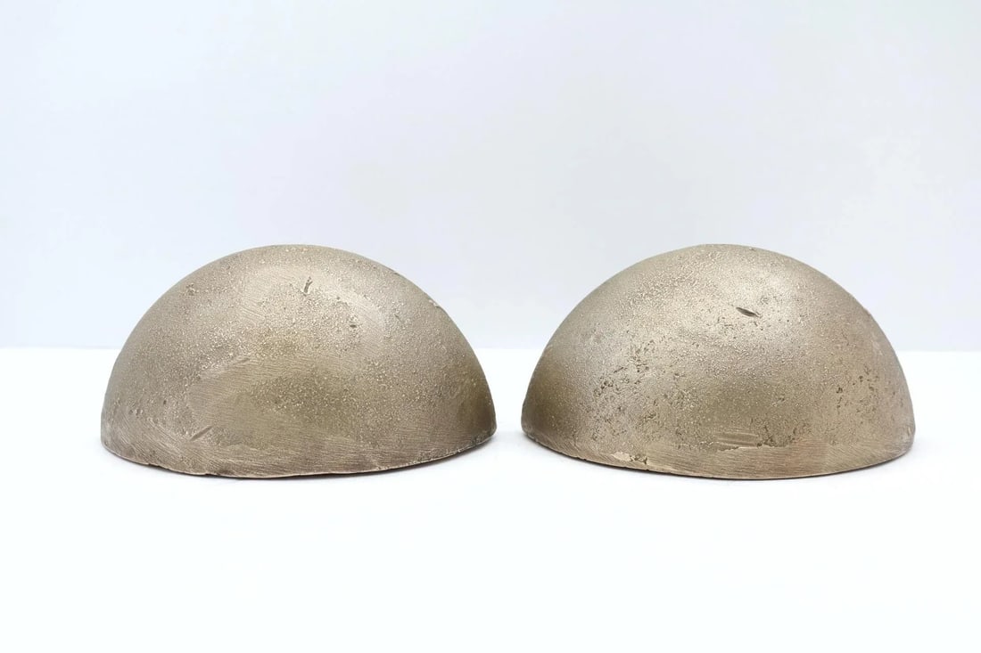 Large Late 20th Century Bronze Mushroom Bookends, a Pair - 9