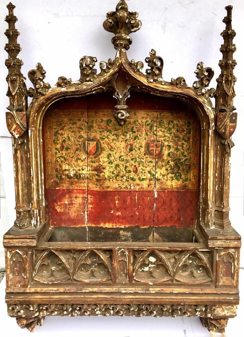 15th Century Antique Gothic Tabernacle - 13