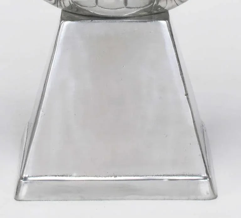 Arthur Court Polished Aluminum Tortoise Shell Lamp - 7