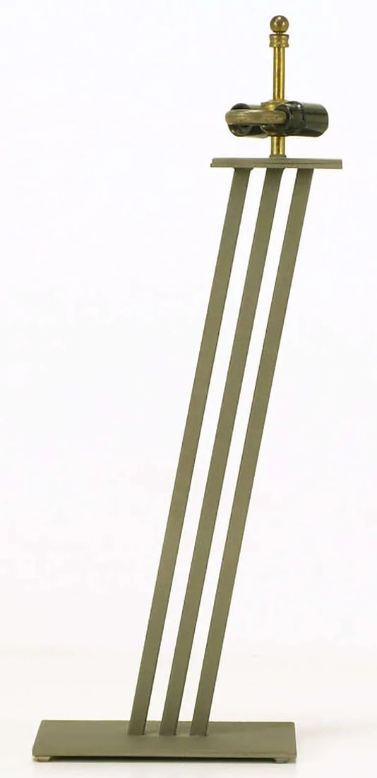 Postmodern Memphis-Style Angled Metal Table Lamp - 2