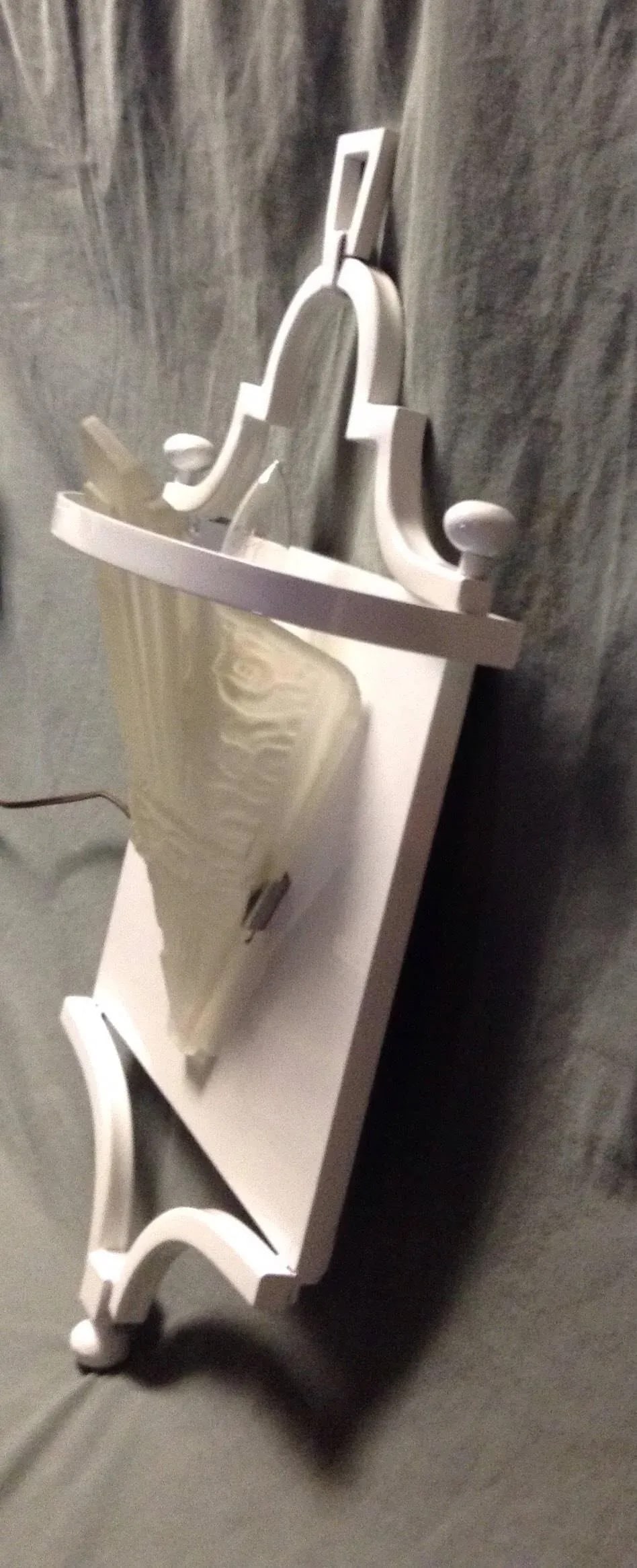 Vintage Fine Art Lamps Portobello Road Collection White Sconces Wall Mounts 70s - a Pair - 3