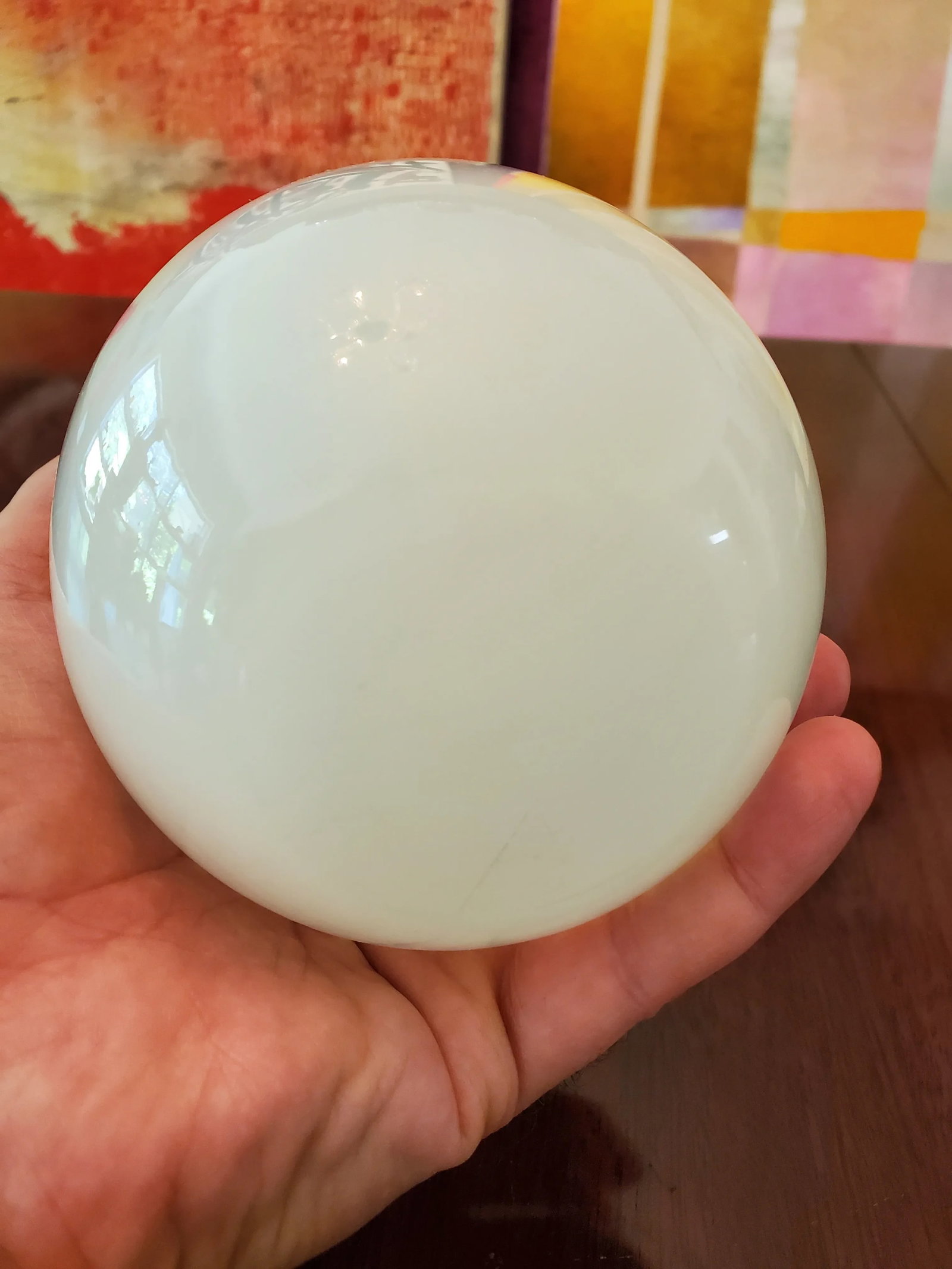 1930s Vintage French Opaline Egg Jewel Box Baccarat Style - 7