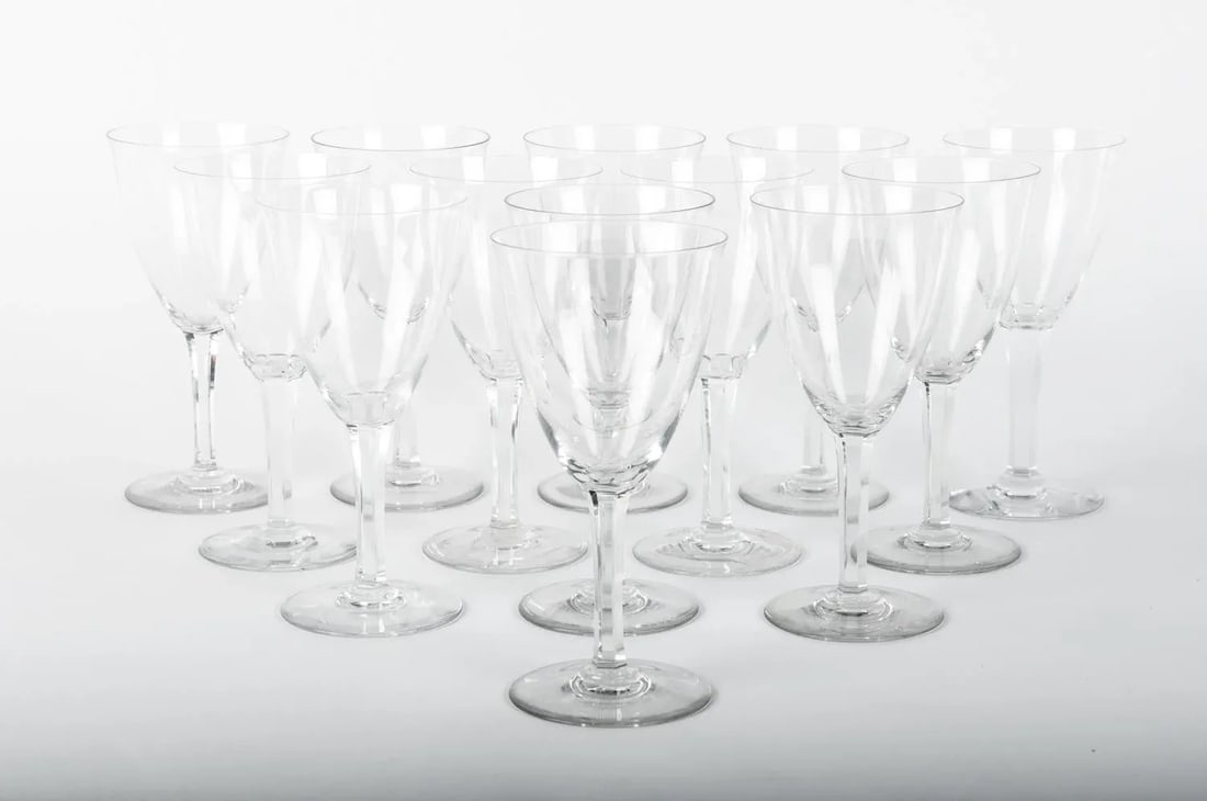 Vintage Baccarat Crystal Glasses - Set 12 - 2