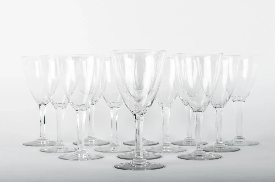 Vintage Baccarat Crystal Glasses - Set 12 - 4