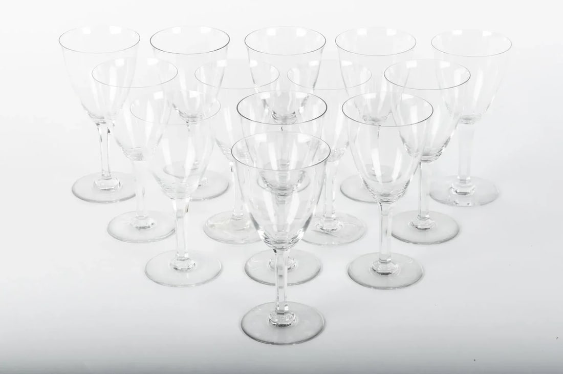 Vintage Baccarat Crystal Glasses - Set 12 - 5