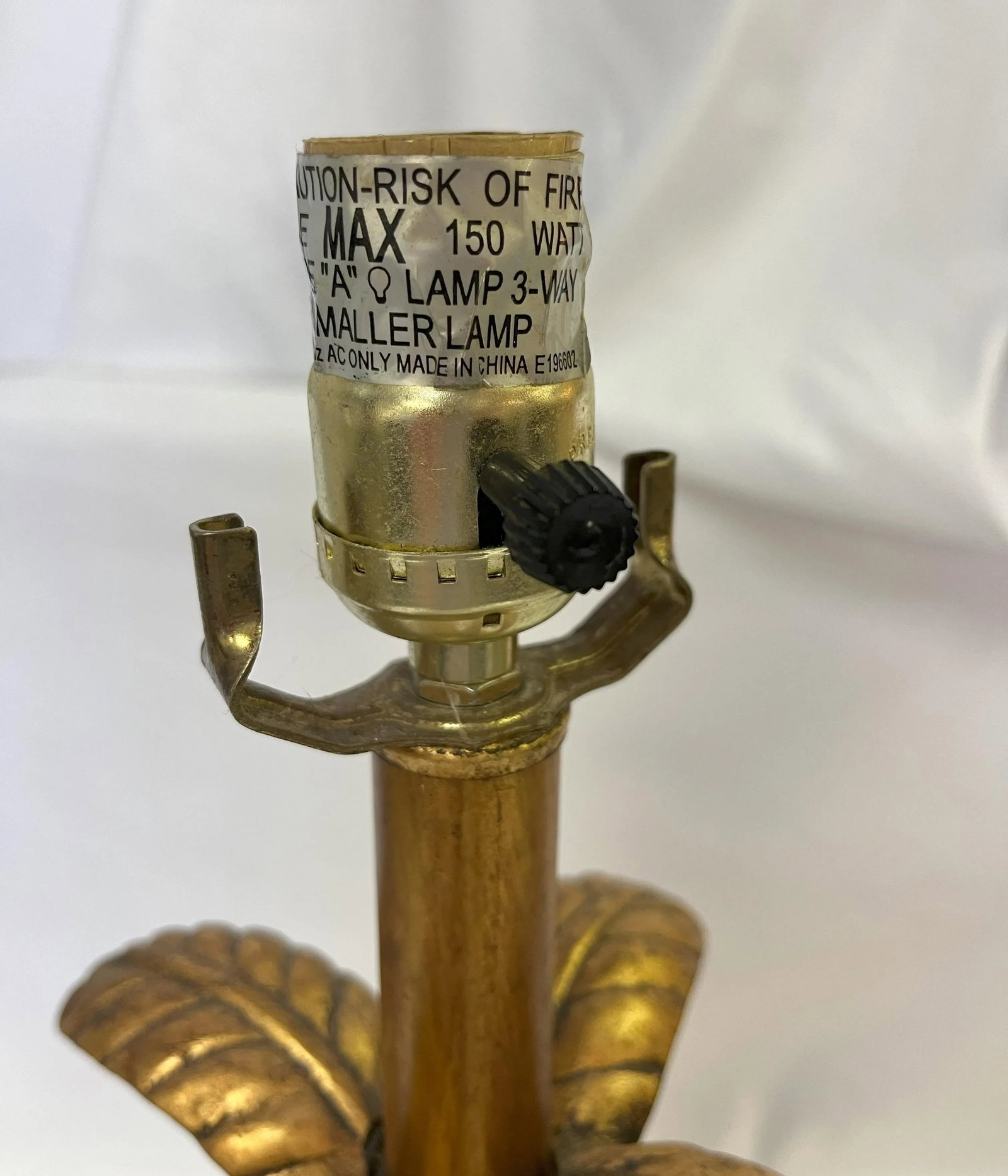 Vintage Maison Jansen Hollywood Regency Style Golden Palm Tree Lamp - 10