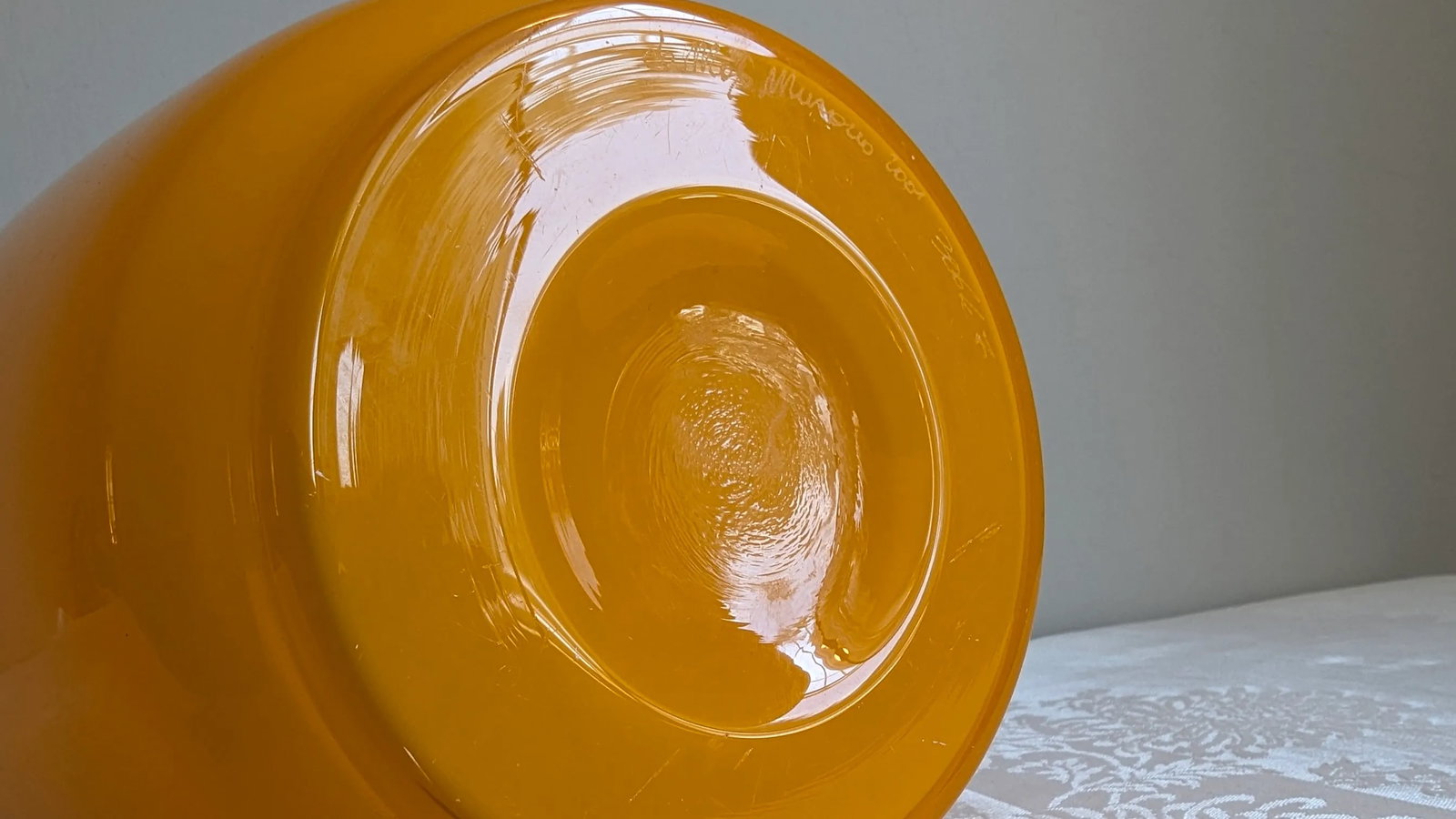 Early 21st Century De Majo Murano Yellow Glass Vase - 10