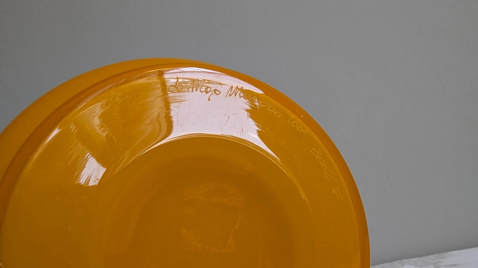 Early 21st Century De Majo Murano Yellow Glass Vase - 12