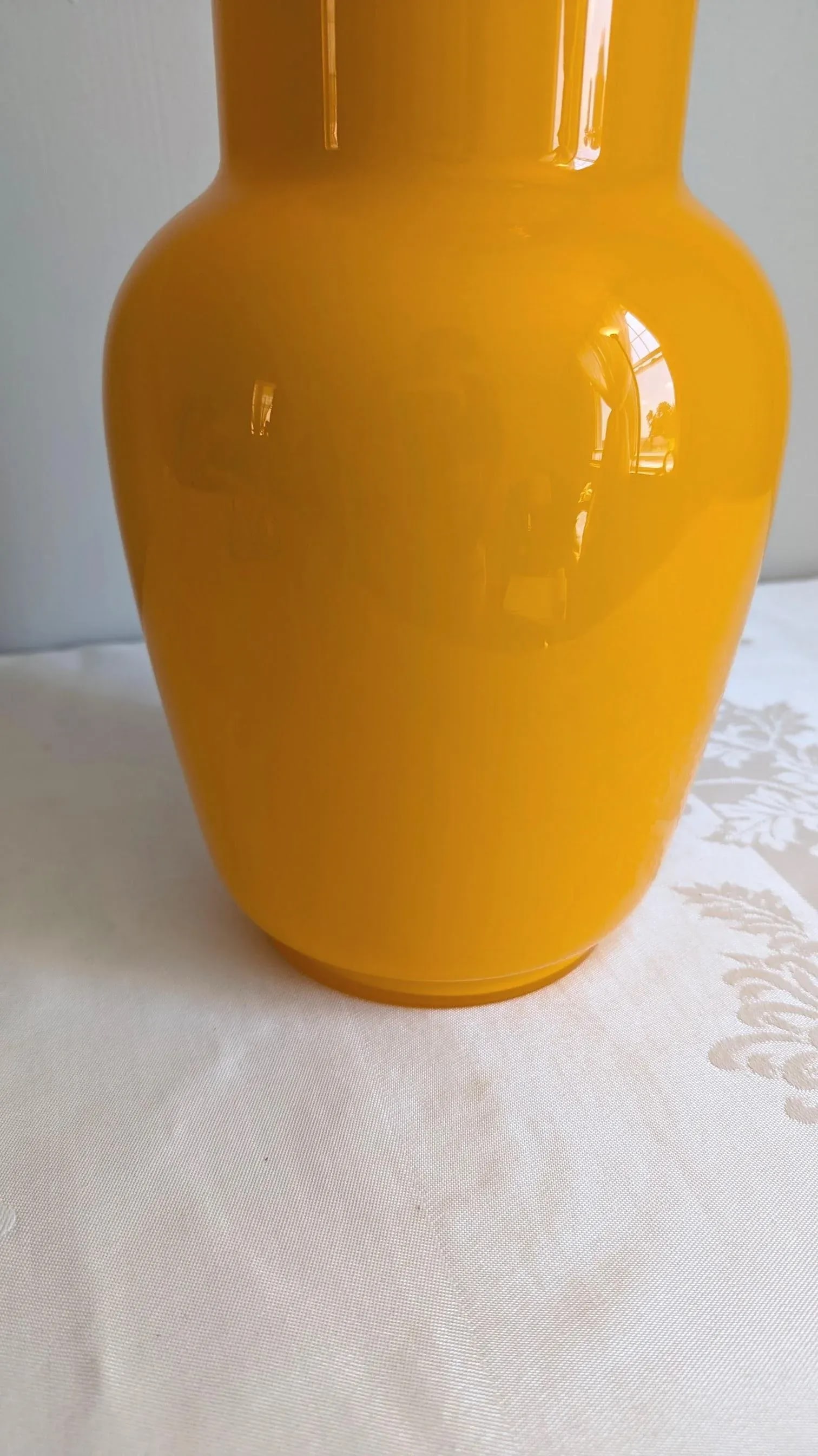 Early 21st Century De Majo Murano Yellow Glass Vase - 6