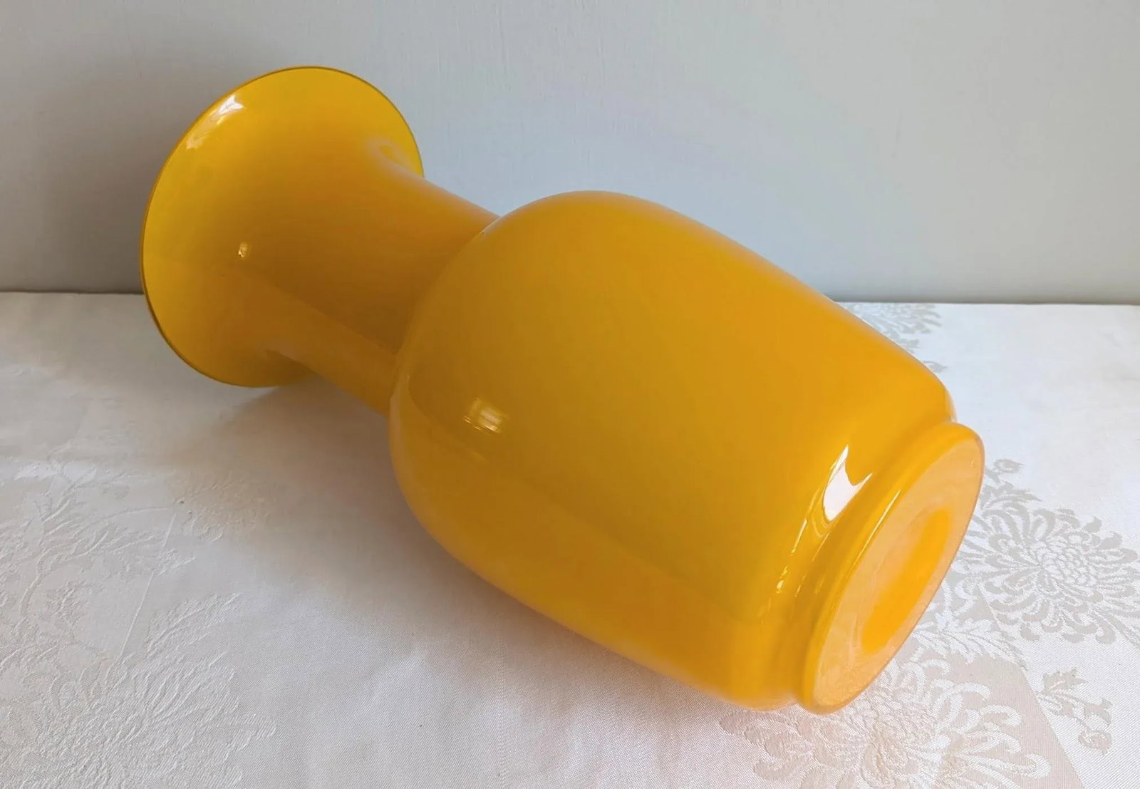 Early 21st Century De Majo Murano Yellow Glass Vase - 7