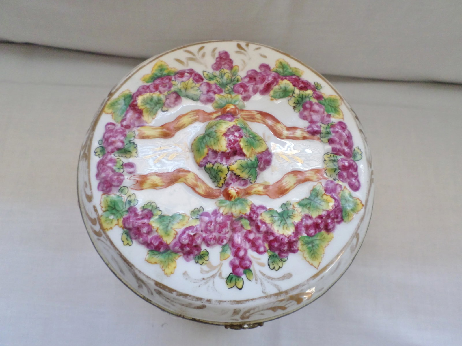 Early 19th Century Antique Signed Capodimonte Italian Hinged Box - 6