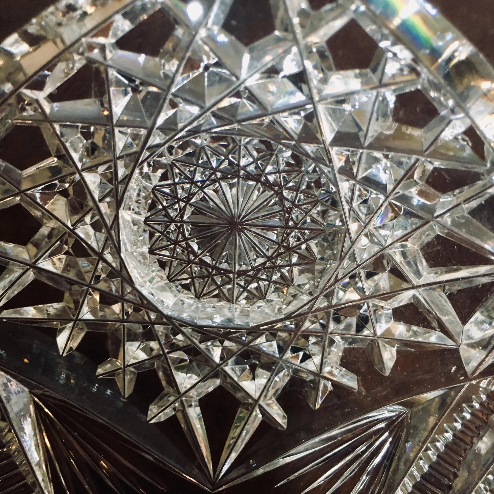 9" American Brilliant Period Cut Glass Bowl - 10