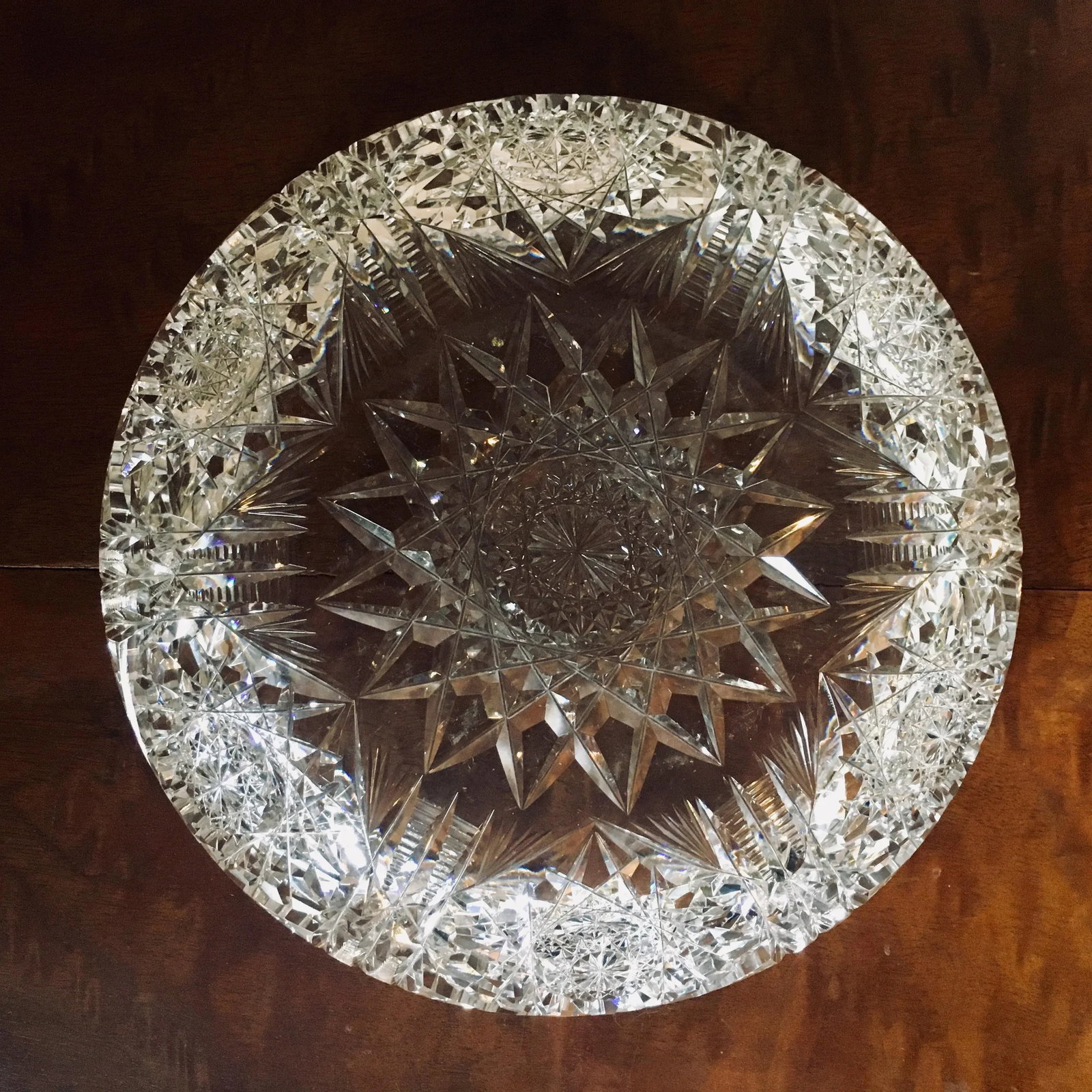 9" American Brilliant Period Cut Glass Bowl - 4