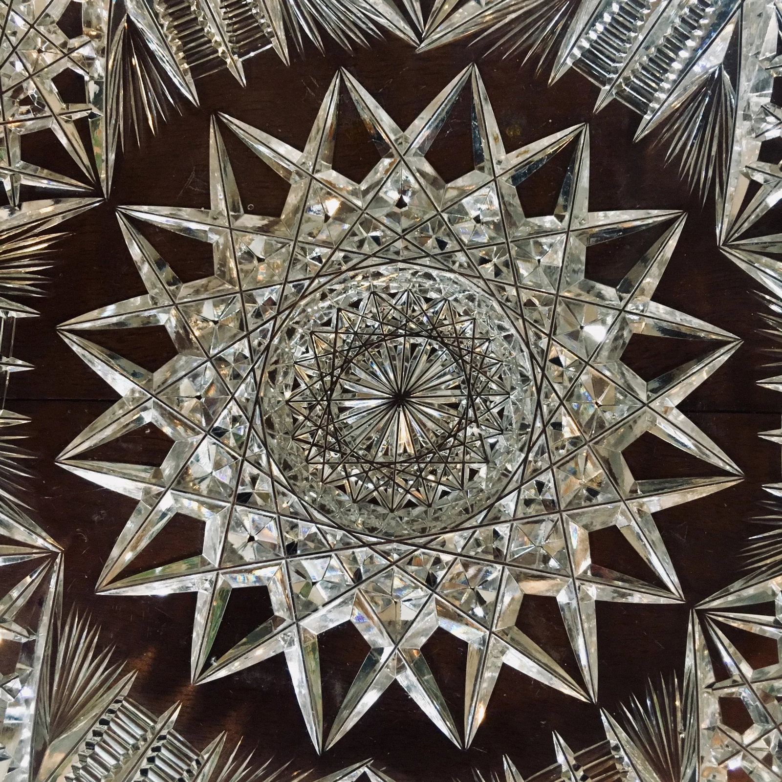 9" American Brilliant Period Cut Glass Bowl - 7