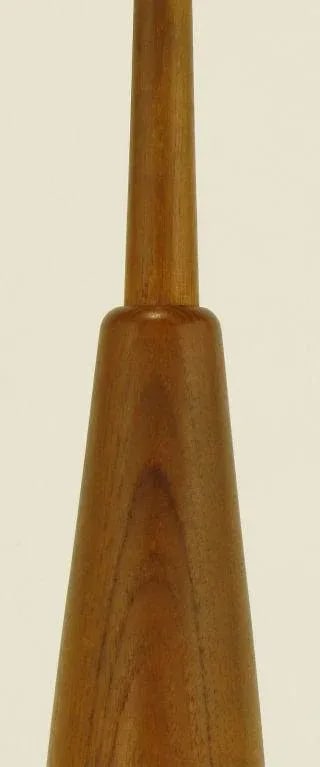 Teak Bottle Form Table Lamp - 5