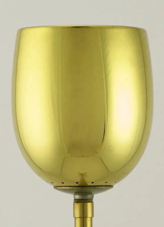 Brass Tulip Shade Floor Lamp Attributed to Stiffel - 3
